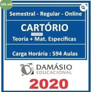 Cartórios Teoria + Matérias Específicas (Damásio 2020) Tabelionato Notas - Rateio