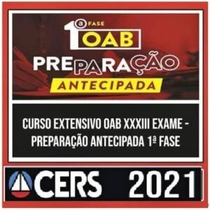 Curso Extensivo OAB 2021 – XXXIII  -CERS - 33 Exame – Preparação Antecipada 1ª Fase - Rateio Exame da Ordem