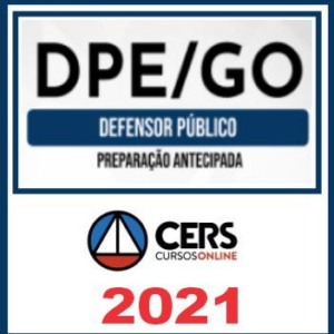 DPE GO (Defensor Público Estadual) Pós Edital – Cers 2021 DPEGO GOIAS
