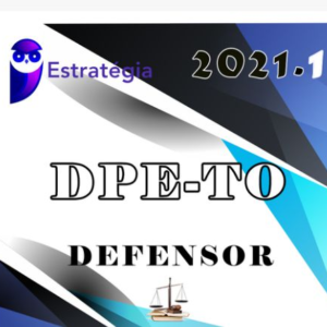DPE-TO - Defensoria Pública do Tocantins (Defensor) - Estrategia -  2021.1 - Pré-edital
