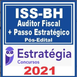 ISS Belo Horizonte (Auditor Fiscal + Passo) Pós Edital – Estratégia 2021 - Rateio ISSBH ICMS Belo Horizonte Minas Gerais PosEdital