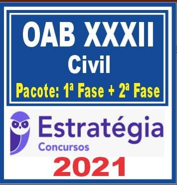 OAB XXXII Civil (Pacote 1ª fase + Curso de 2ª fase) Estratégia