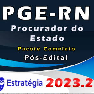 PGE-RN (Procurador do Estado) Pacote Teórico 2023 Estrategia (Pós-Edital) - Rateio Pos Edital PGE RN Rio Grande do Norte Procurador Estadual PGERN
