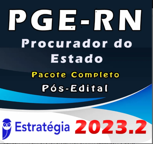 PGE-RN (Procurador do Estado) Pacote Teórico 2023 Estrategia (Pós-Edital) - Rateio Pos Edital PGE RN Rio Grande do Norte Procurador Estadual PGERN