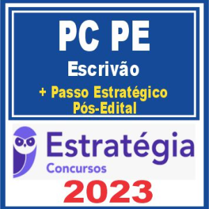 PC PE (Escrivão de Polícia + Passo) Pós Edital – Estratégia 2023 - Rateio PCPE Pernambuco Polícia Civil