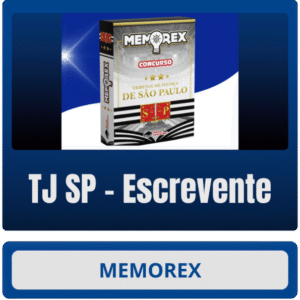 Lançamento: Memorex – TJ SP (Escrevente) - Pós Edital 2025 - São Paulo TJSP Tribunal de Justiça Reta Final Memorização