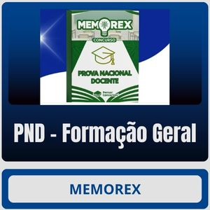 Memorex – PND – Formação Geral (Todas as Áreas de Conhecimento)​