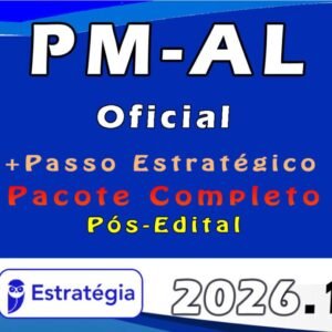 PM-AL (Oficial) – Pacotaço – Pacote Teórico + Pacote Passo Estratégico – 2026 Pos-Edital – Estrategia